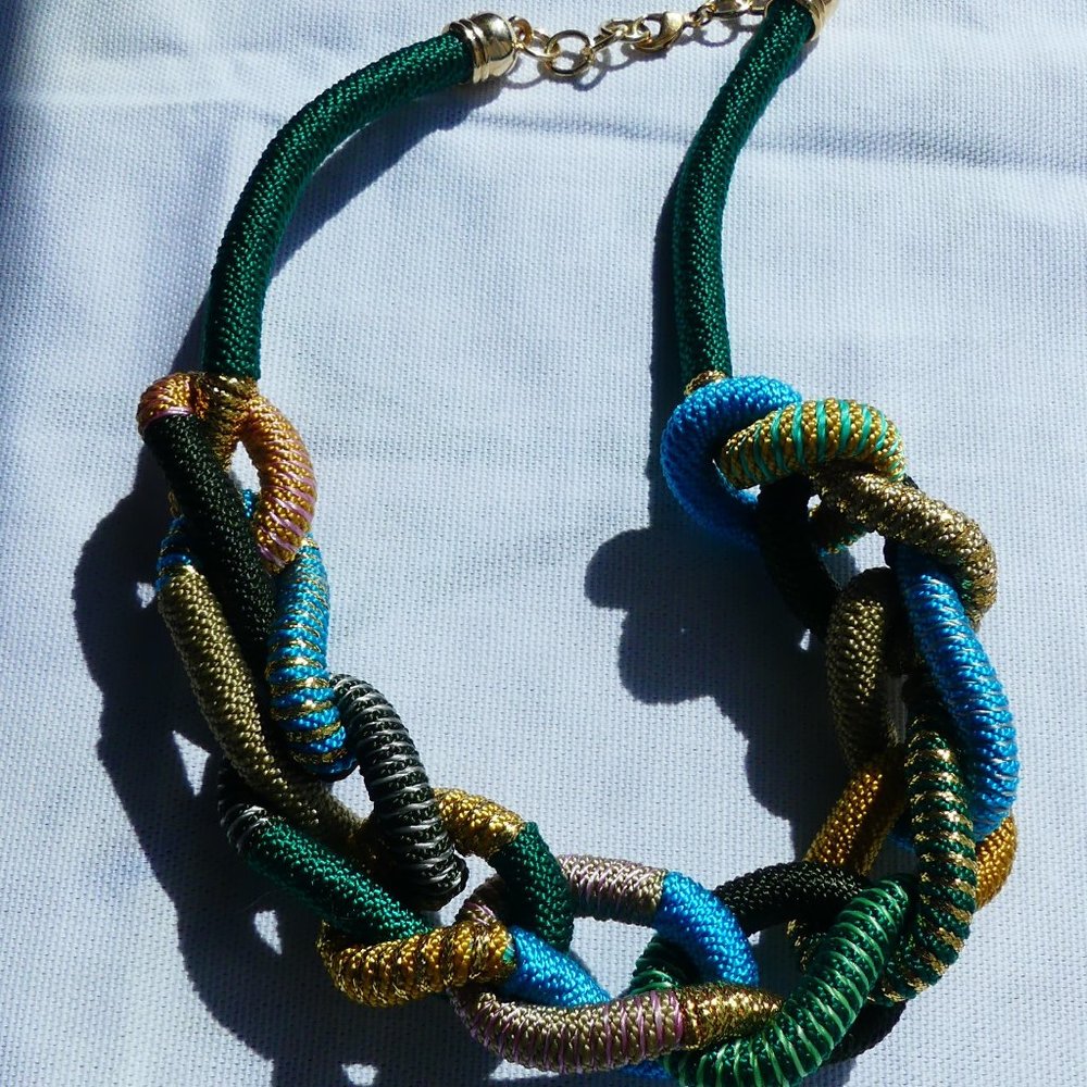 Colorful Rope Necklace - Picture 2 of 2